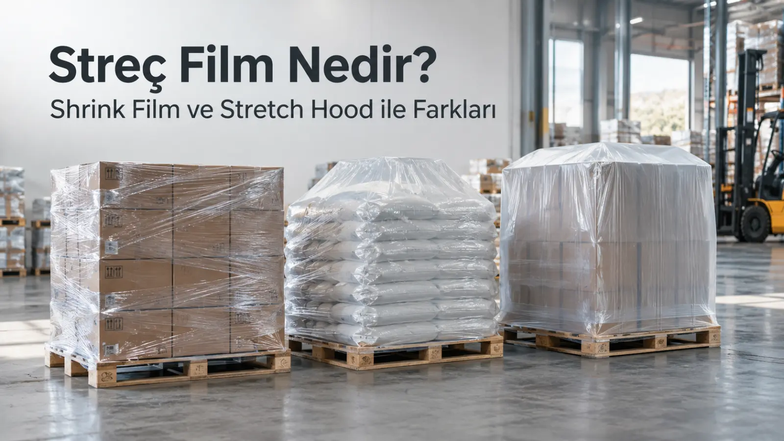 Streç Film Nedir? Shrink Film ve Stretch Hood ile Farkları